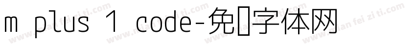 m plus 1 code字体转换